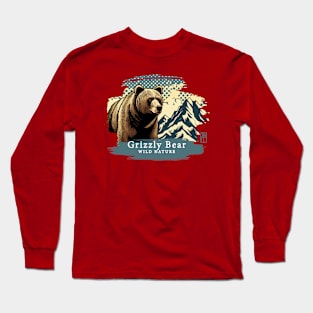 Grizzly Bear - WILD NATURE - GRIZZLY -15 Long Sleeve T-Shirt